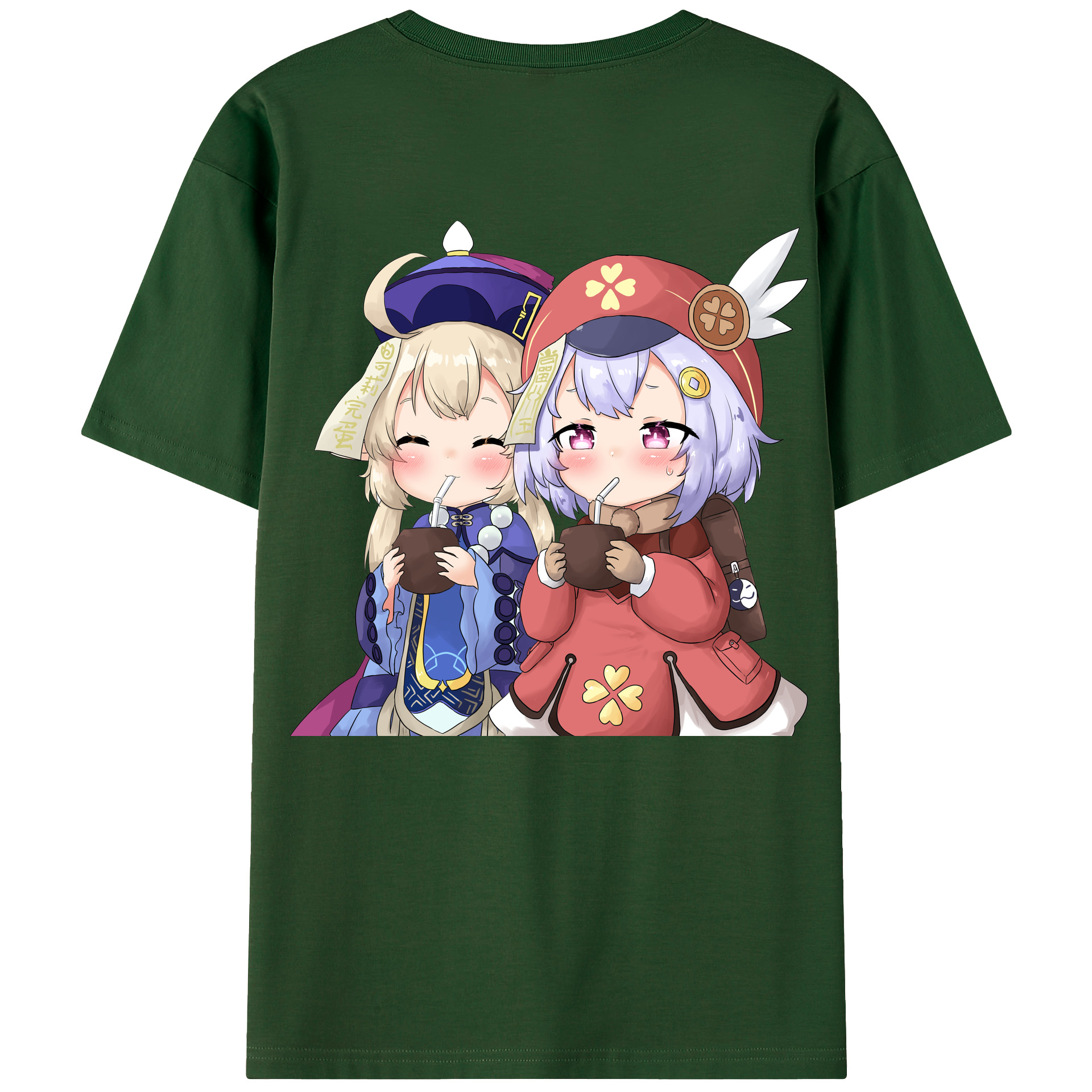 げんし神 七七 なな  genshin Nana 綿100％半袖Tシャツ（背面プリント）